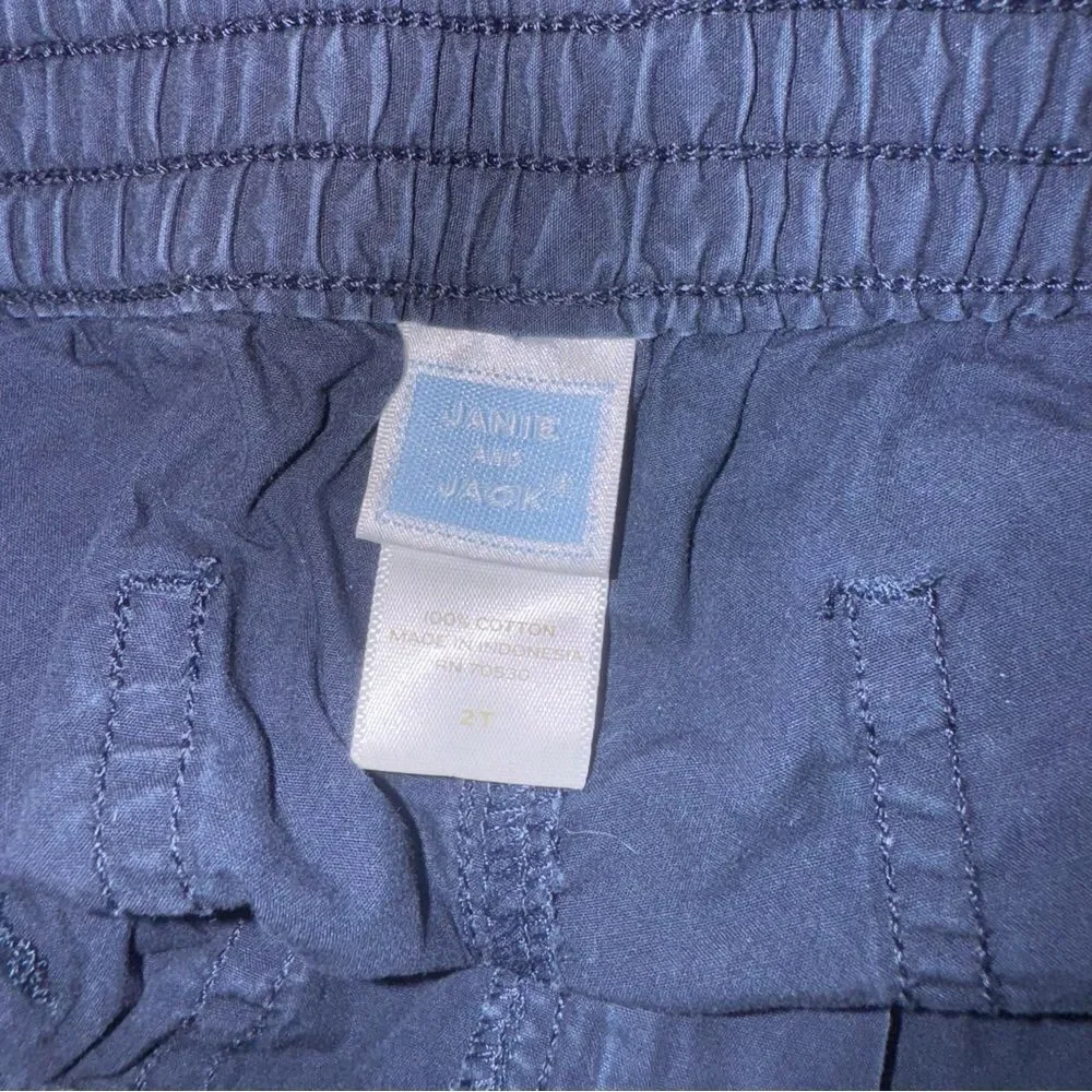 Kid's Janie and Jack Navy Blue Cargo Pants